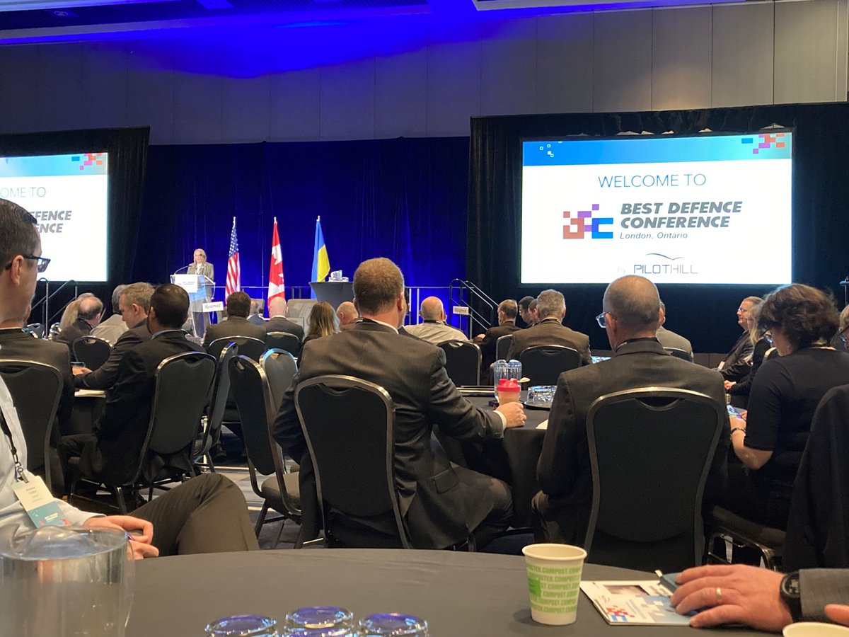 IMPESystems's tweet photo. IMP Aerospace &amp; Defence had a great time at the Best Defence conference in #London, ON, this week! Thanks to all the speakers, and the organizers of this event. #BestDefenceConference https://t.co/XsoShCbZEt