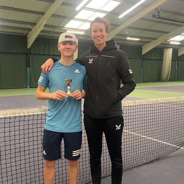 Congratulations to GB National Tennis Academy player Charlie Robertson who won the ITF J4 Boys Singles and Doubles titles in Liverpool this week 🏆