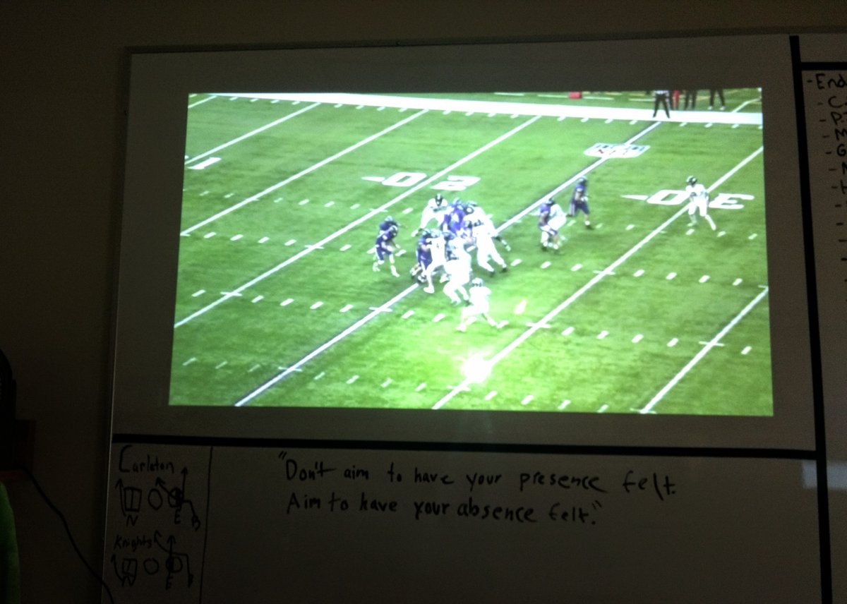 CoachBakk's tweet image. @BHS_Ftball vs JCC in @MSHSL Semi Final's on the office projector this AM.....
#WhosGotItBetter🤷‍♂️
#SlobberKnocker #StrandStyle💪