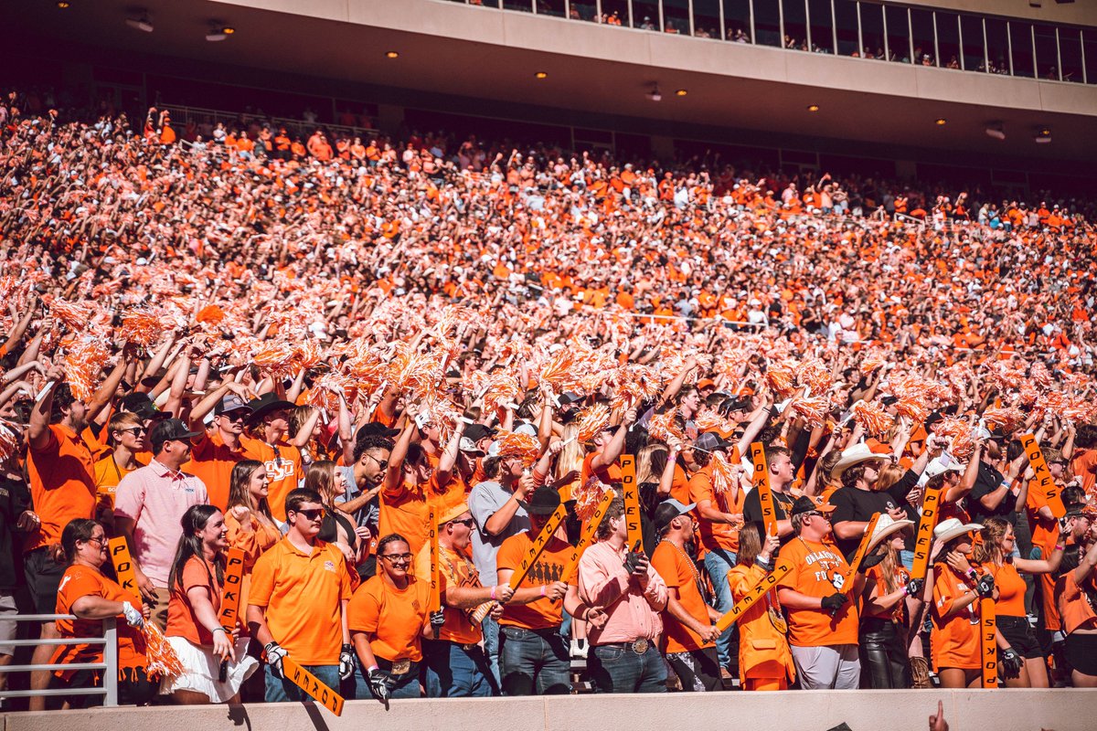 OSUAthletics's tweet photo. it's better to be ORANGE. 🤠 #GoPokes https://t.co/7d8VDV7EFP