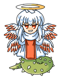 「擬カビ >つづける  がんばる 」|打鳥のイラスト