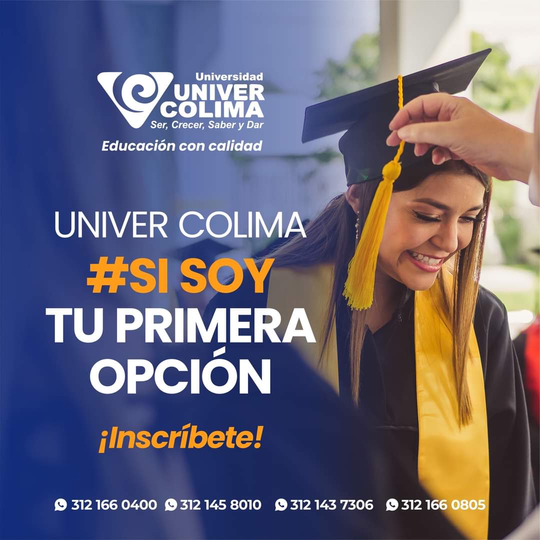 univer_colima's tweet photo. Universidad UNIVER COLIMA #SISOY tu primera opción. 🙌💙
Comunícate con nosotros vía Whatsapp a través del enlace: https://t.co/3c5oBnjsPL
Para inscripciones en línea ➡️ https://t.co/Ghxv01dMXf https://t.co/G7KBITk9lH
