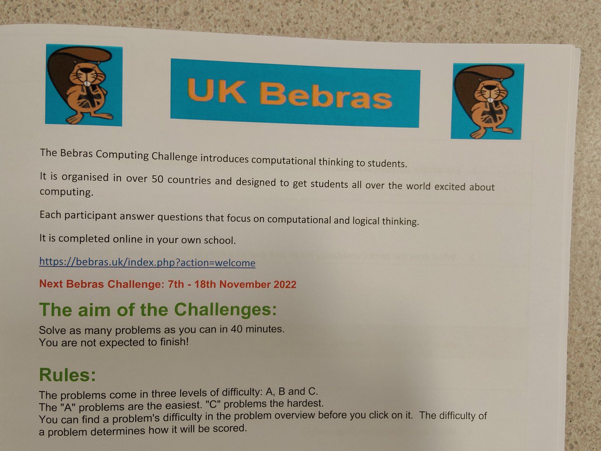 LyndonICT's tweet photo. All KS3 students have tried hard in the online Computing challenge which is a National competition. Results come through in two weeks time. https://t.co/mOw6171eUT