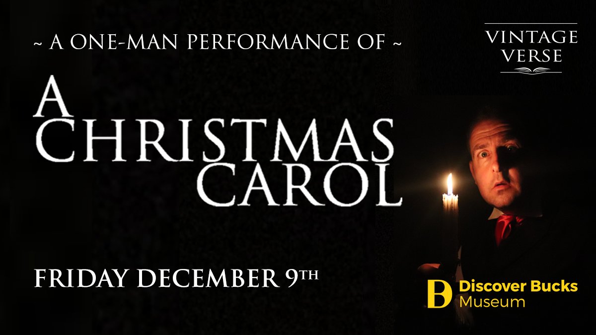 A special mention for my show in #Aylesbury which is a bit out of my usual stomping ground and could do with a nudge if anyone fancies the best rendition of this classic Christmas tale this side of 1892!
Tickets here : wegottickets.com/event/557749
<a href="/AylesburyEvents/">Aylesbury Events</a>