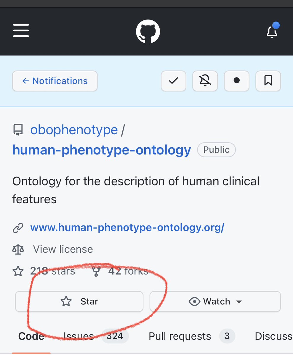 If you have a github account and are a fan of open standards for describing human symptoms and clinical descriptions, please „star“ the human phenotype ontology project on github. <a href="/hp_ontology/">HPO</a> #freestandards #openstandards