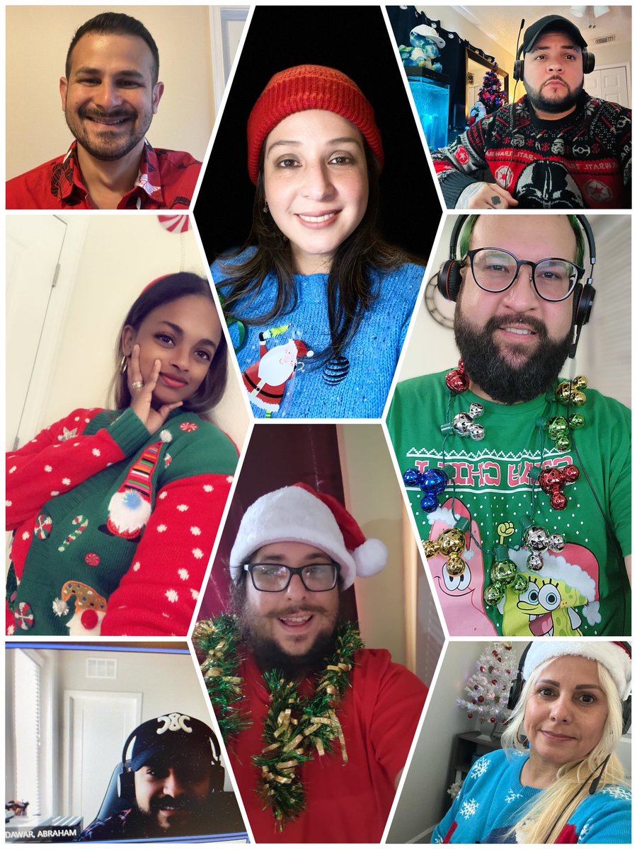 Team Trooper Graduation Day Ugly Sweater theme!!! They have worked very hard so who said we can’t bring Christmas spirit early for them?! Their wishes are our commands! Congrats!  #LifeAtAtt #graduation #WorkFromHome <a href="/GioDiLuccaZ/">Giovanni Di Lucca Zuleta</a> <a href="/DannyL_MiamiMSS/">Daniel Lozano</a> <a href="/TonySmith4Sales/">Tony Smith</a> <a href="/ADChad2013/">Chad Carpenter</a>