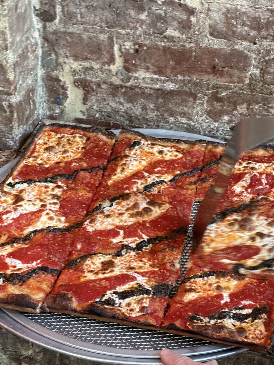 EpicallyHarshed's tweet photo. Epic @slice design team 🍕 tour with @scottspizzatour. We visited @GnoccoNY, Village Sq. Pizza, Ribalta. 

Scott rules. I highly recommend this adventure. https://t.co/ONI6Qi1Xcl