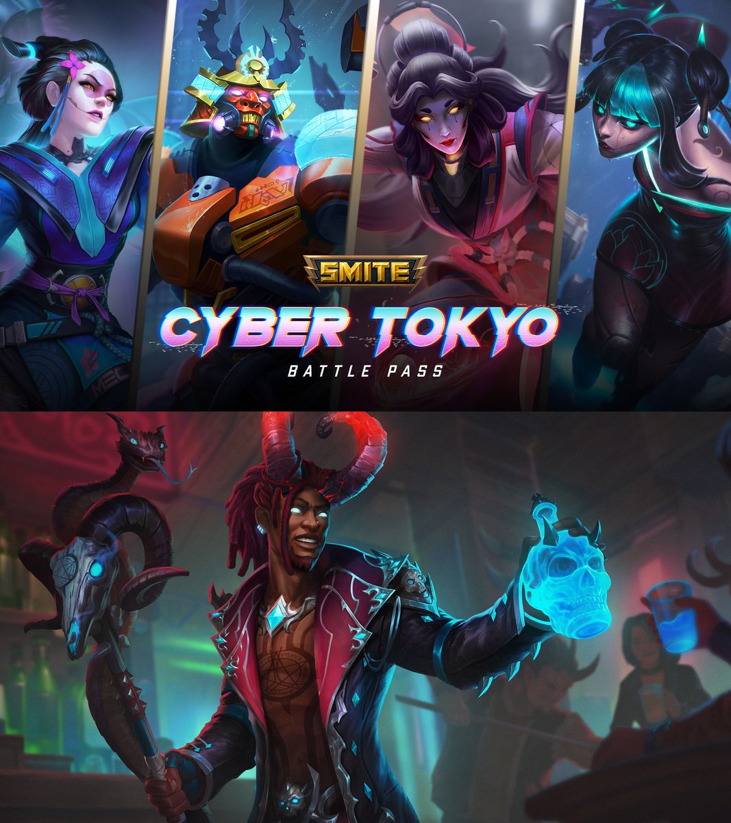 Hi! I have a code to giveaway for you! 🖤

1x Cyber Tokyo Battle Pass
1x Devlish Charm Baron Samedi
Follow | RT | Tag a Friend to Enter!

Winner drawn November 25th 💜 
Good luck cuties!
