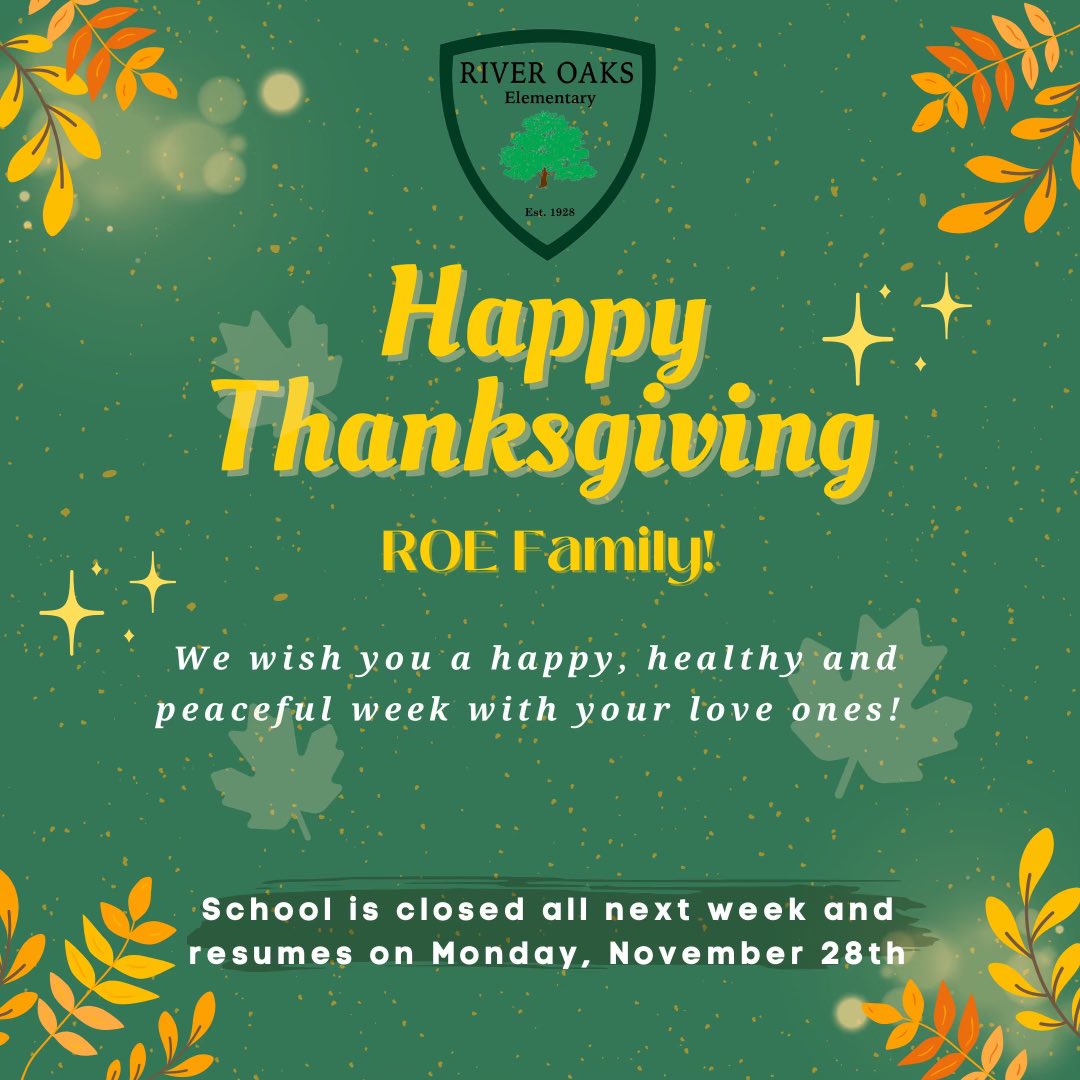 ROEworld's tweet photo. See y’all after Turkey Day! 🦃 https://t.co/Aiesv0eHWu