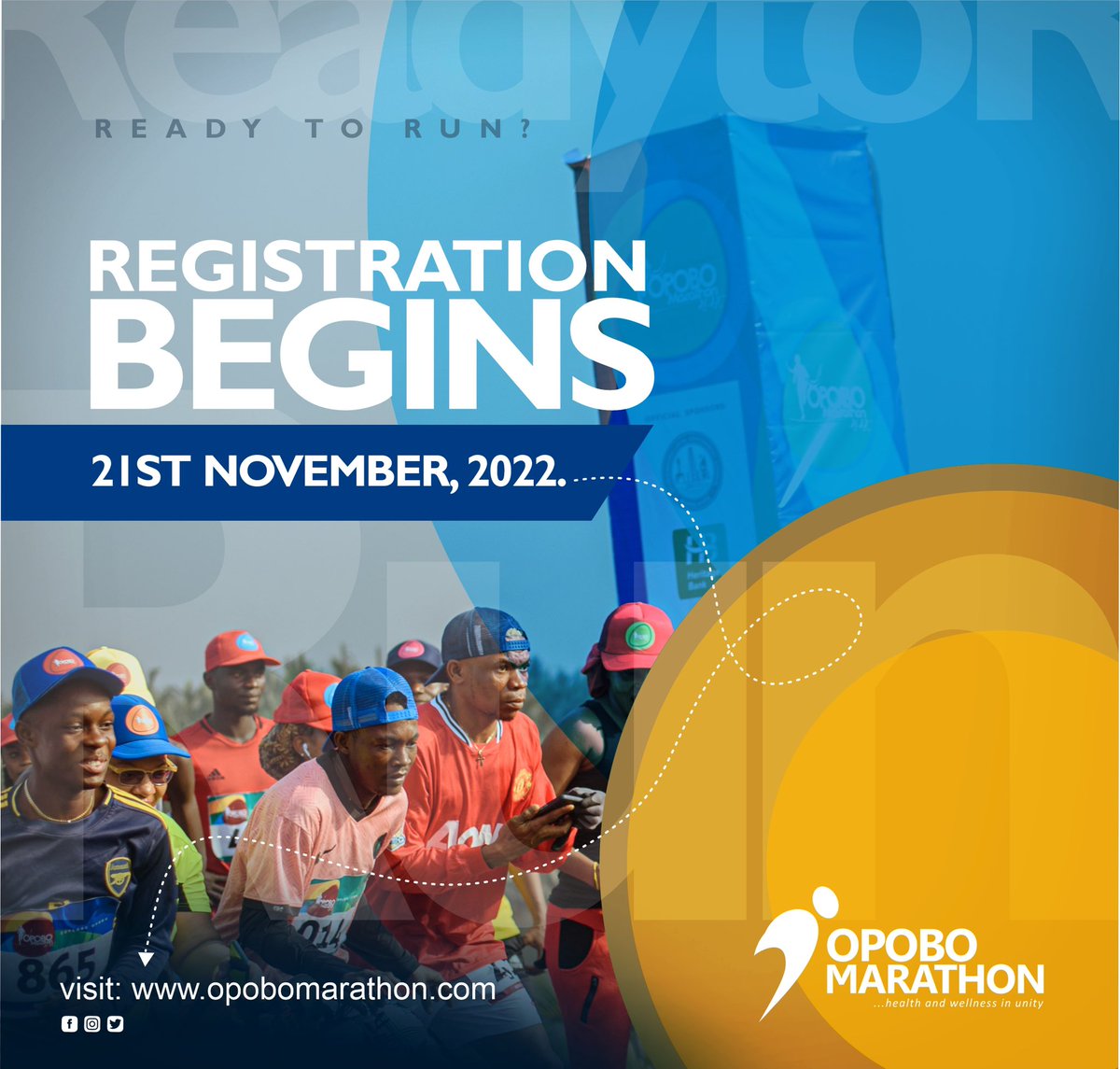 connectopobo's tweet photo. Oh Yes π
Weβre bringing a special edition of #opobomarathon
Registration Begins on the 21st November, 2022 π
Yes, We know youβre excited π
Come #exploreopobo https://t.co/L6P8SDr3Pa
