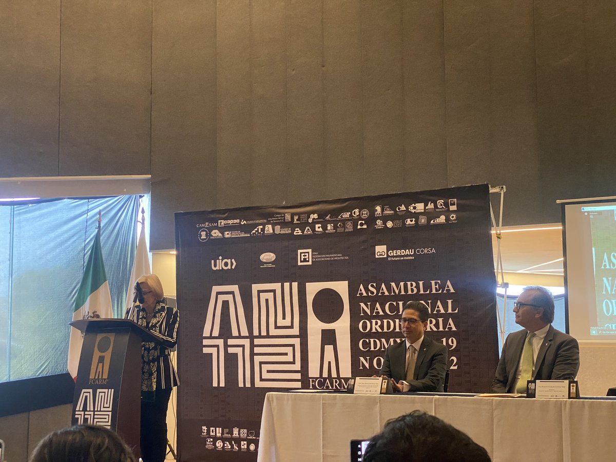 ArqOmarPuentes's tweet photo. Inauguración de La 112 Asamblea Nacional Fcarm 2022 y primera parte de trabajos. @CACLAC_ @rquitectasFCARM @FCARMNacional @JovenesArqFCARM https://t.co/mODJunv6ia