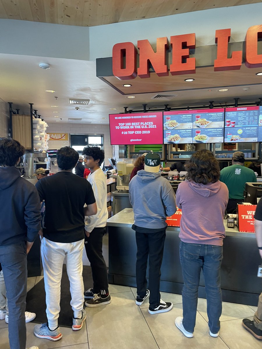 ScottB23CCA's tweet photo. Consuming at Canes, might be late #notsorry @CCAPollock https://t.co/eh6oivrcXA