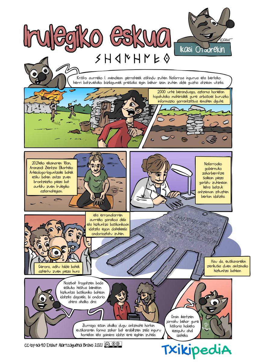 Aste berezia izan dugu, eta #IkasiOtsorekin ere komiki berezia egin du <a href="/irribarrez/">Eñaut</a> artistak. Irulegiko eskua, eta bere historia, umeei kontatua.

Hemen duzue eskuragarri, kalitate handian, eskolan zabaltzeko moduan: commons.wikimedia.org/wiki/File:Ikas…