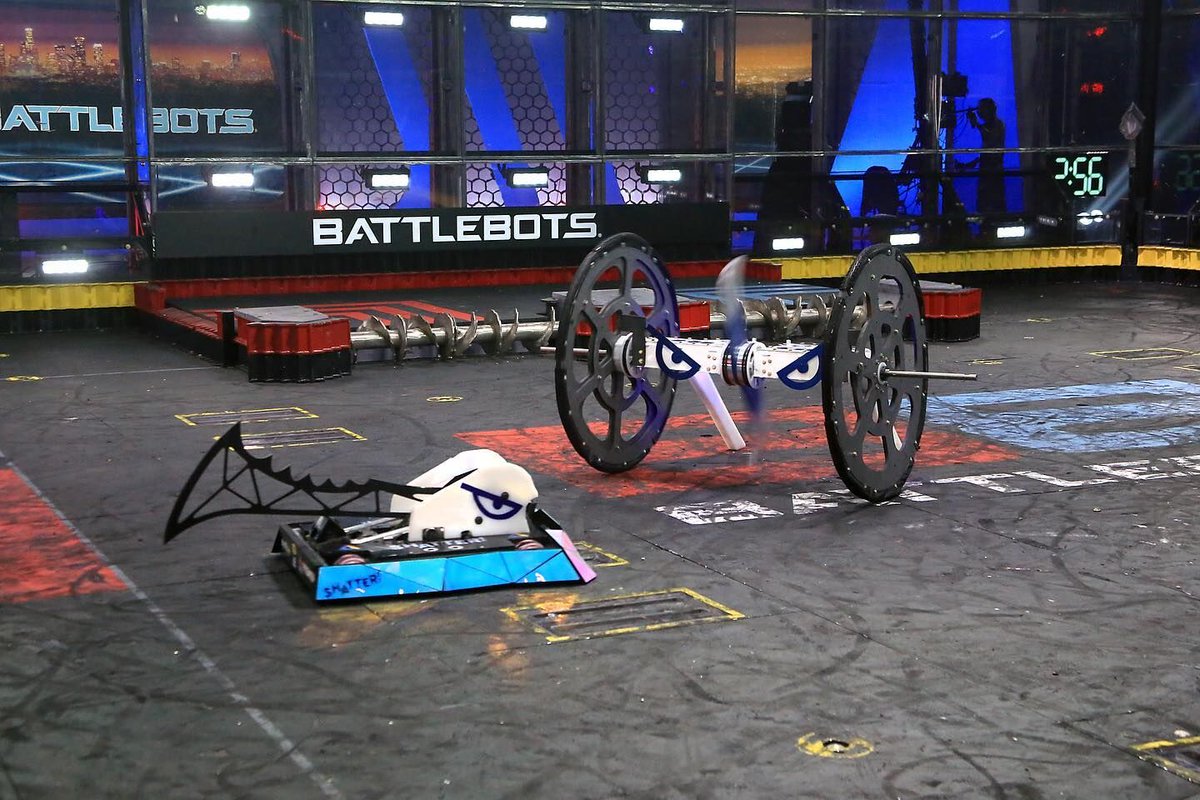 PRISMIER's tweet photo. The BattleBots World Championship VII TV shoot last month in Las Vegas was incredible! We were so happy to attend a few of the sessions this year!
#battlebots #giantnut #robots #combatrobots #shatter #engineering #mechanicalengineering #roboticengineering #botsfc #hammer #sword https://t.co/fAdMFLCLrD