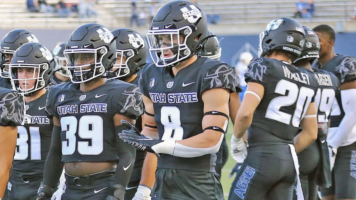 God Is Good. I’m so very grateful for my Heavenly Father for what he gives and am learning to accept what he takes. I am honored to announce that I have been offered an opportunity to play football for Utah State University. I love you Soko, this blessing is for you.🤍