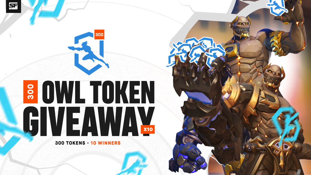 SFShock's tweet image. 🔓 UNVAULTING GIVEAWAY 🔓

To celebrate our championship Thunder Doomfist skin returning from the vault, we're giving away 300 OWL tokens to 10 lucky people!

To enter:
⚡️ Like + RT
🌩️ Follow @SFShock 
⚡️ Tag a friend who runs it down mid on Doom