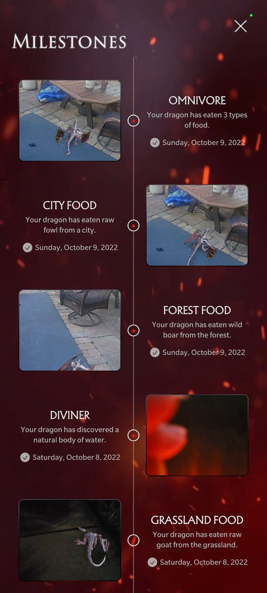 thisfinch's tweet photo. #dracarysapp a milestone list 🔥🐉 https://t.co/dSAlQwQy6g