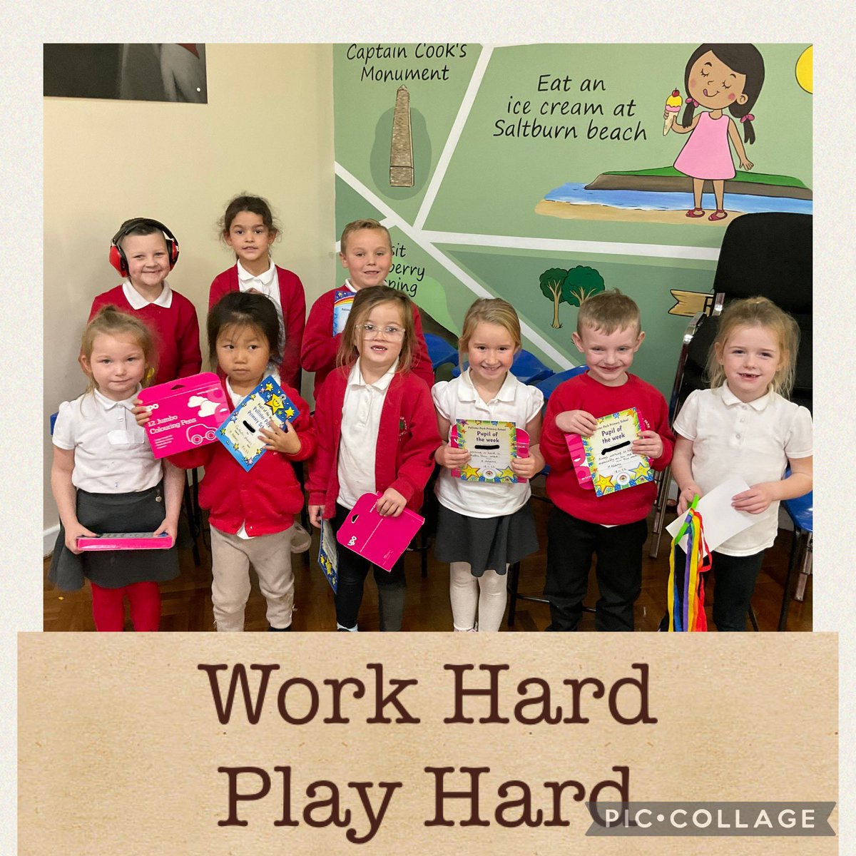 PallisterParkPS's tweet photo. Look how proud our hard working children from Reception and KS1 are! Meet our stars of the week! #pally #workhardplayhard #pauldixtweets https://t.co/awbEHyBzDD