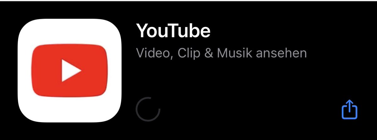 itxJexxi's tweet photo. Ich konnte auf meinem IPhone die YouTube App nicht mehr richtig öffnen. Habe sie dann deinstalliert und jetzt kann ich sie nicht mehr runterladen. Da is die ganze Zeit nur dieser „Ladekreis“
Woran kann das liegen. 
Kann übrigens keine App runterladen 😕 https://t.co/KXrkKpkVFD