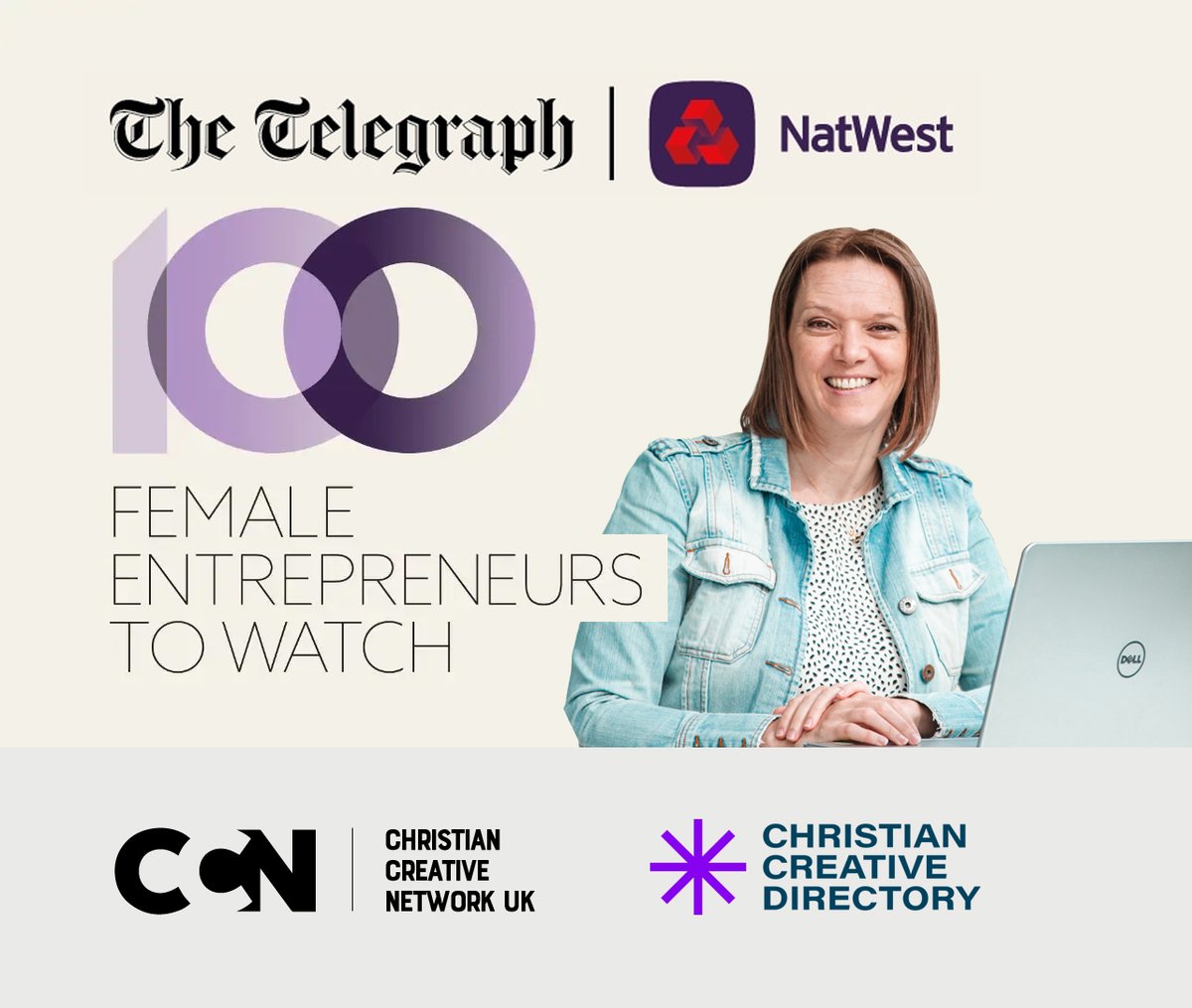 Christian Creative Directory UK (@ccduktweets) on Twitter photo Excited to announce that Christian Creative Directory & Christian Creative Network <a href="/CCNUKtweets/">Christian Creative Network UK</a>
, founder & director, Josie Gamble @josiegamble_com, has been chosen as one of The Telegraph NatWest 100 Female Entrepreneurs to Watch.
View 100: telegraph.co.uk/.../women.../t… Excited to announce that Christian Creative Directory & Christian Creative Network <a href="/CCNUKtweets/">Christian Creative Network UK</a>
, founder & director, Josie Gamble @josiegamble_com, has been chosen as one of The Telegraph NatWest 100 Female Entrepreneurs to Watch.
View 100: telegraph.co.uk/.../women.../t…