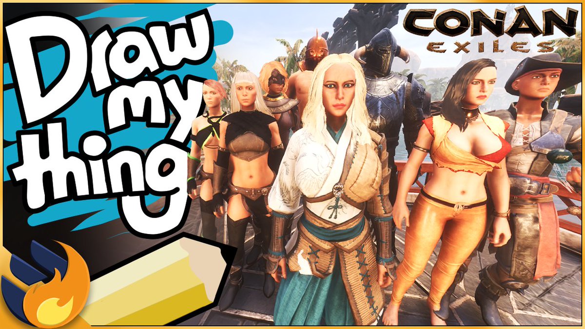 Kiah0nFire's tweet photo. Premiering on Saturday!🌟 Pretty excited😁
@ConanExiles #conanexiles #drawmything @Eradicati0nn @wak4863 @Firespark81 @AnabriellaTV @BardenBuilds @jesterhead87 &amp; deadwomanwalking

https://t.co/NR3y7NOgUy https://t.co/oLaKcFIF0N