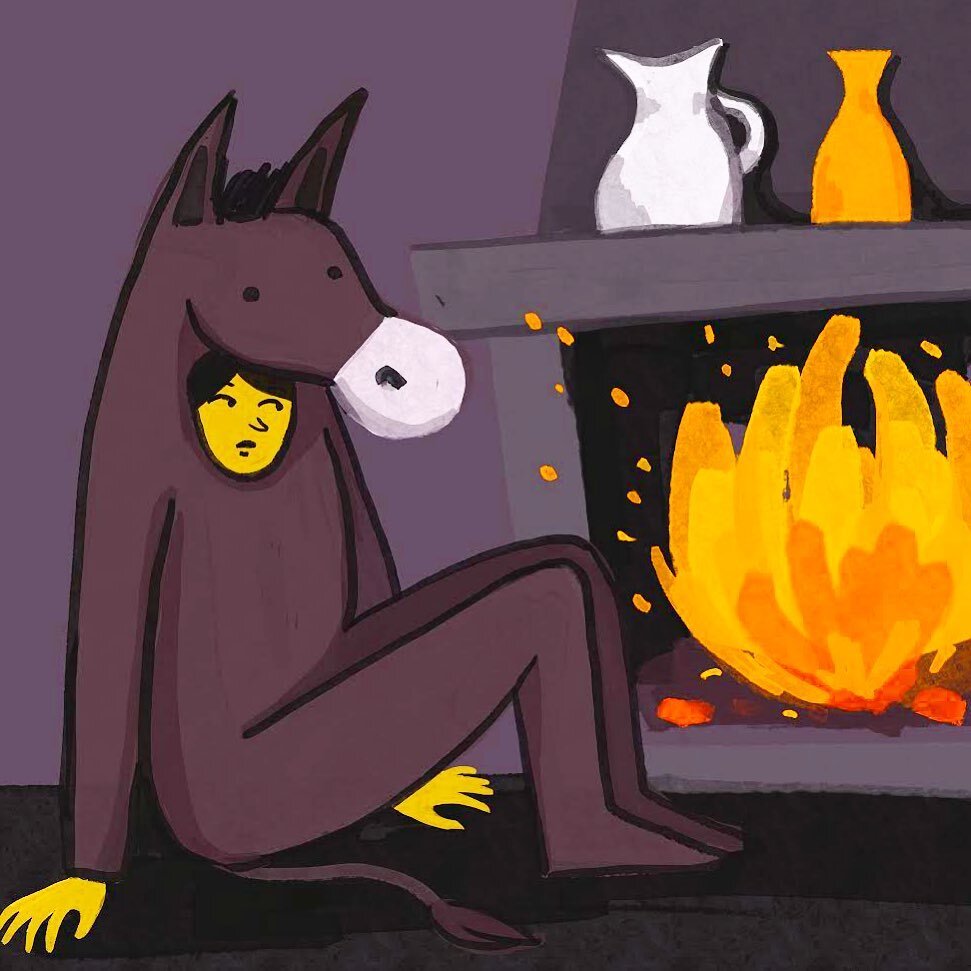 InesJaloto's tweet photo. ‘In order to hide, the princess had to wear the skin of a donkey. It was the perfect costume to hide inconspicuously’ #folktaleweek #folktaleweek2022 @folktaleweek #art #artwork #illustration #donkey #princess #drawing #painting #doodle #folktale https://t.co/hh2bKlrPwJ
