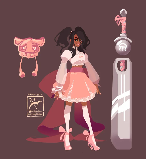 Concept art for my Doomsday Magical Girl OC Doomsie 
