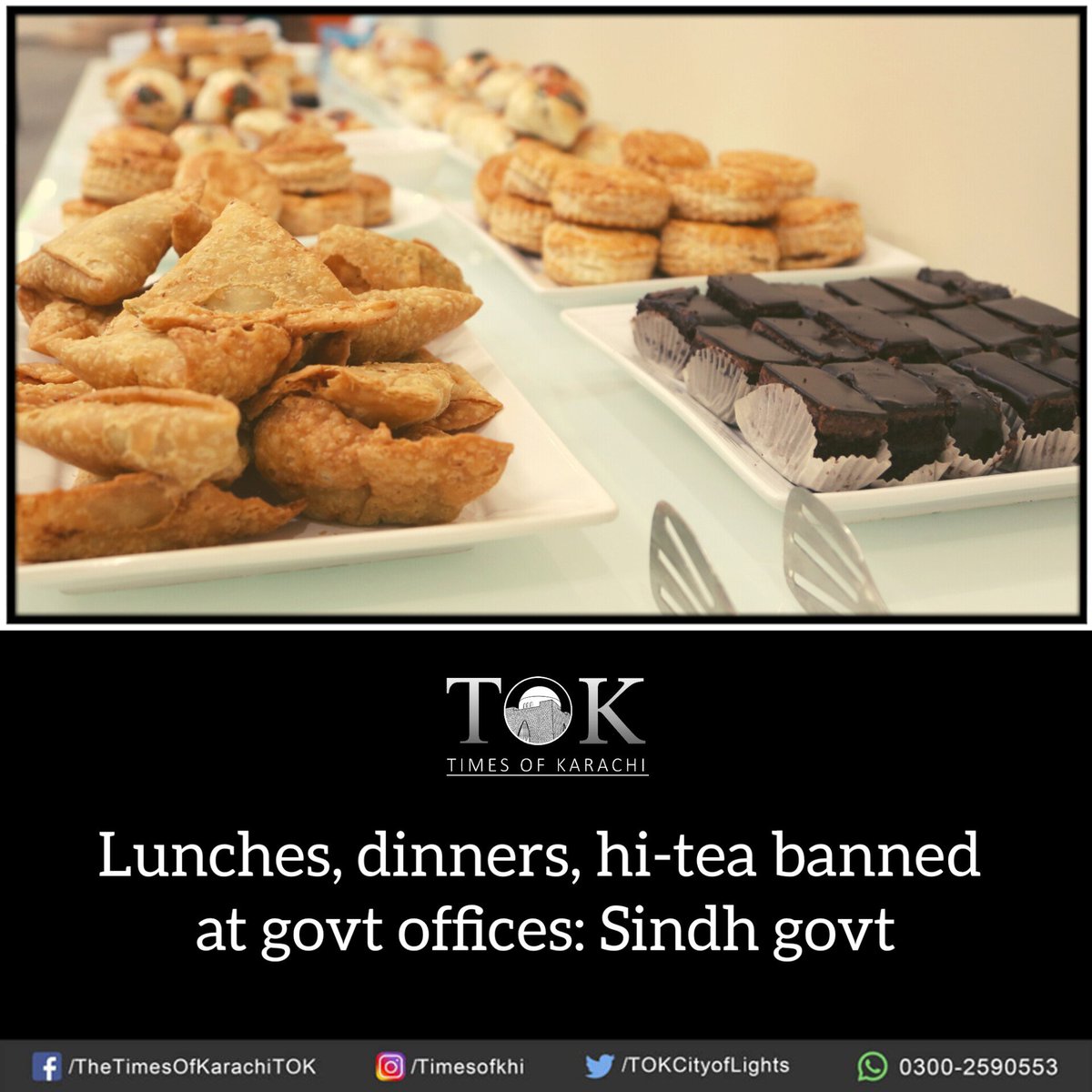 TOKCityOfLights's tweet photo. According to the notification, the govt has prohibited lunches, dinners, and high teas at govt offices as well as those of its affiliated departments and autonomous organisations.

#Karachi #SindhGovt 

Read: https://t.co/AFybjXWFFj https://t.co/zBqdKtoWoK
