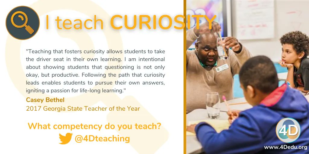 4D Education (@4ded4ai) on Twitter photo How did <a href="/2017GATOTY/">CaseyMBethel</a> learn how to infuse #Curiosity into his Science instruction? By participating in a <a href="/CurrRedesign/">Center for Curriculum Redesign</a> research study that resulted in awesome #ProfessionalLearning. Check it out: buff.ly/3vlGbXp #4Dedu How did <a href="/2017GATOTY/">CaseyMBethel</a> learn how to infuse #Curiosity into his Science instruction? By participating in a <a href="/CurrRedesign/">Center for Curriculum Redesign</a> research study that resulted in awesome #ProfessionalLearning. Check it out: buff.ly/3vlGbXp #4Dedu