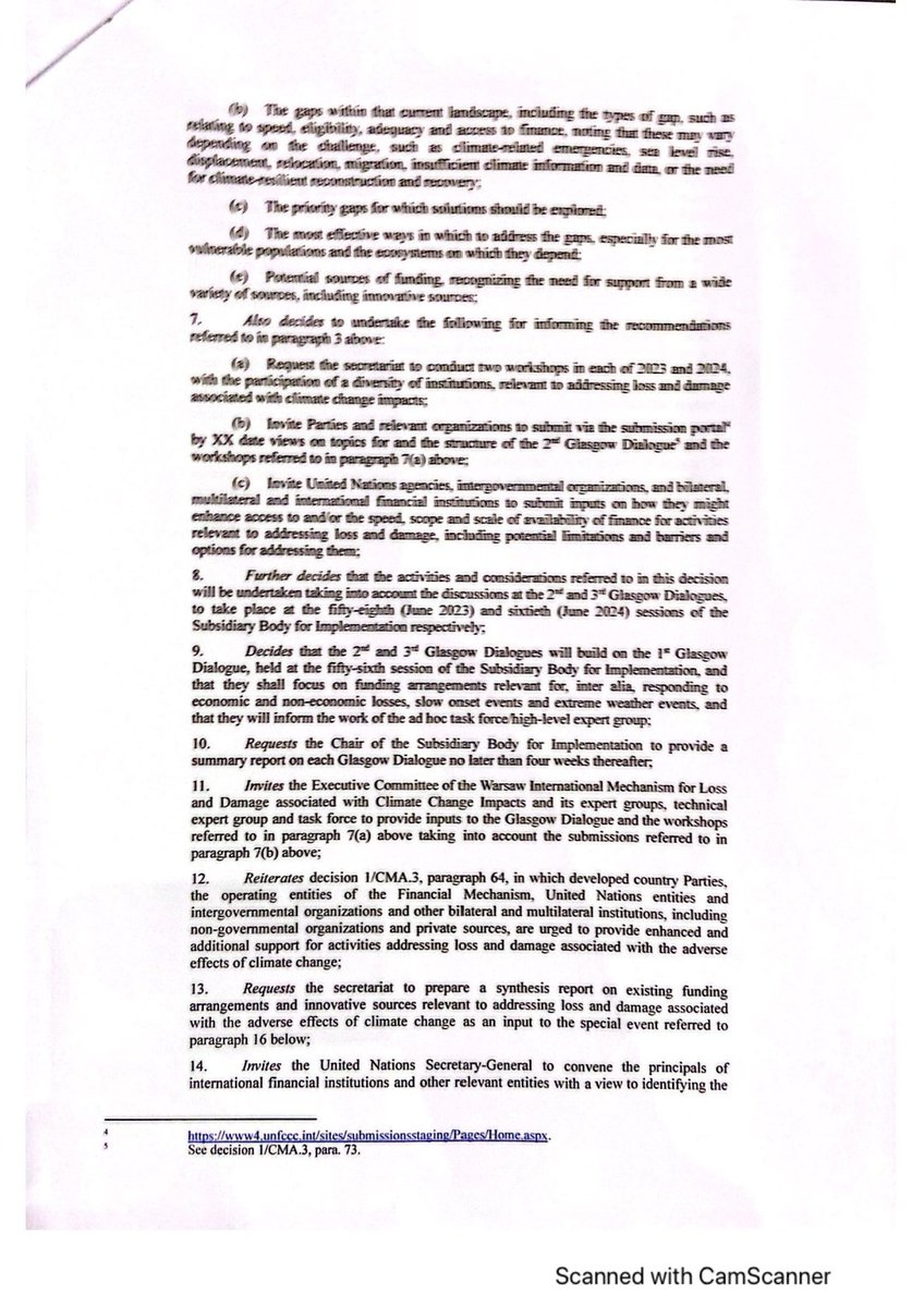 mohadow's tweet photo. Breaking news: US, EU, UK et al float a watered down proposal on loss and damage. Rather than establishing the fund here in Sharm El-Sheikh, they now downgrade the COP decision to only agree some ambiguous funding arrangements that kick the can down the road. https://t.co/m5y8ltUXLE