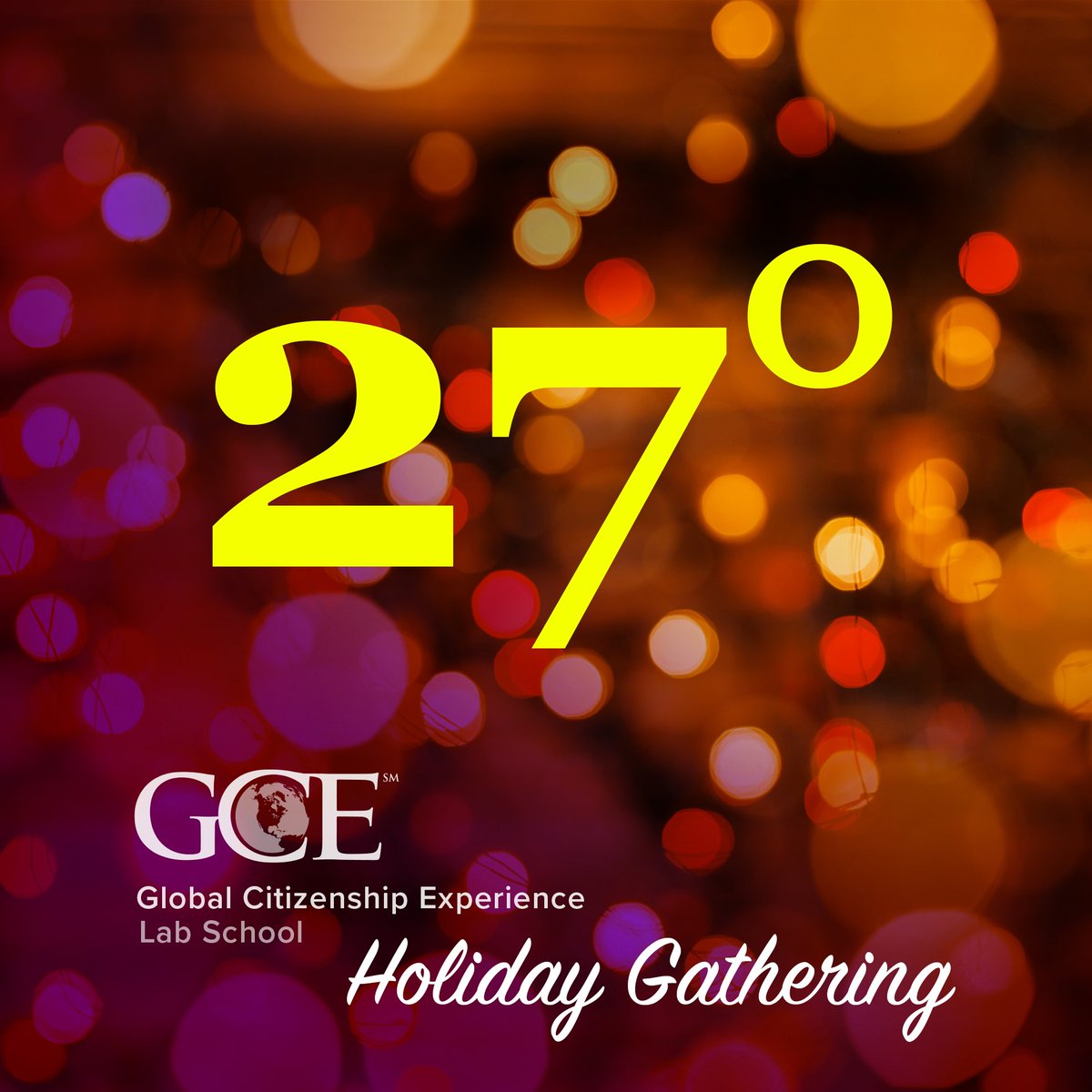 It's going to be 27° out there tonight! From 5–7:30, make GCE your warming station on your way to @Christkindlmarket or the tree lighting at #MillenniumPark. We have cookies and cocoa (and bathrooms)! Use gcelab.school/parking10 for GCE's $10 parking