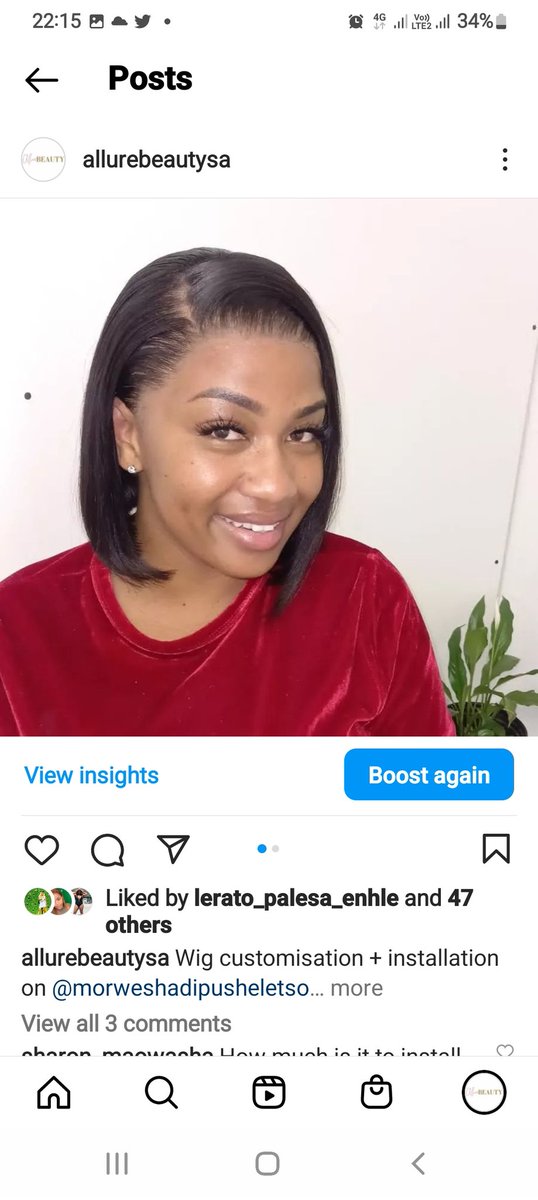 Charmy_cee2's tweet photo. @NotYetUhuru_ Pretoria based ladies that want to learn how to install and customize a wig like a pro. Wig installation costs R350 - R450. Start a lucrative business. 
Whatsapp - 071 7323 029 https://t.co/CEegWSthHI