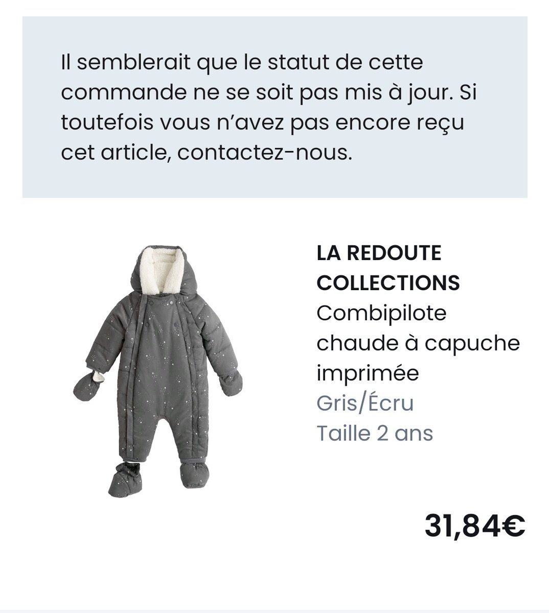 Mme_la_CPE's tweet photo. Méfiez-vous des prix pendant le black friday!
Voici ma commande passée dimanche sur la redoute, voici le prix spécial-vente-flash-black-friday. https://t.co/YvfRUbHxAG