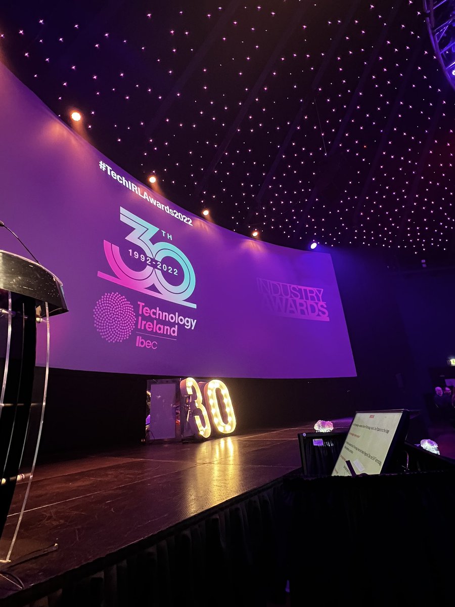 Great to be at the 30th annual <a href="/technology_irl/">Technology Ireland</a> awards ✨#TechIRLAwards2022