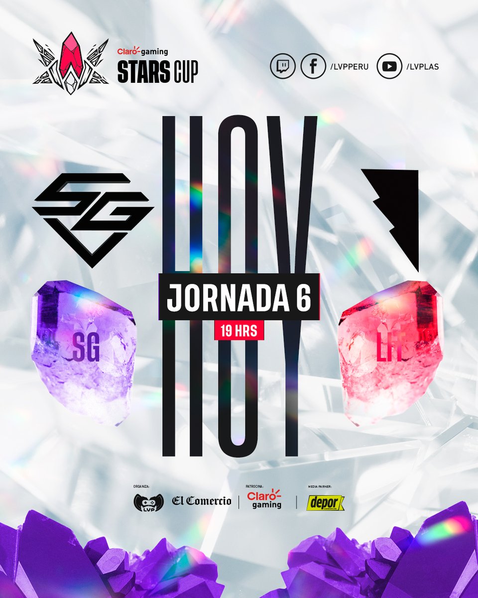 LVP PERÚ (@lvpperu) on Twitter photo Hoy es día de #ClaroGamingStarsCup porque se juega la segunda semifinal 🏆🔥
- 💎@SouthGaming_ vs <a href="/Lightningteam4/">Lightning⚡</a> ⚡️-
Los esperamos para vivir esta gran semifinal, ambas escuadras lo darán todo para llegar a la FINAL 💥
#ClaroGamingStarsLeague #ClaroxStars Hoy es día de #ClaroGamingStarsCup porque se juega la segunda semifinal 🏆🔥
- 💎@SouthGaming_ vs <a href="/Lightningteam4/">Lightning⚡</a> ⚡️-
Los esperamos para vivir esta gran semifinal, ambas escuadras lo darán todo para llegar a la FINAL 💥
#ClaroGamingStarsLeague #ClaroxStars