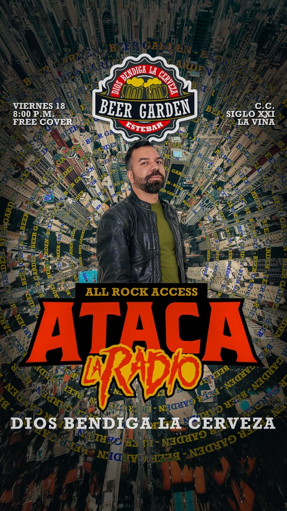 Nos vemos esta noche.
Rock 70’s 80’s 90’s 2000 y cierre con Techno y D&amp;B 🔥🔥🔥
CC Siglo XXI en La Viña. #EsteBar