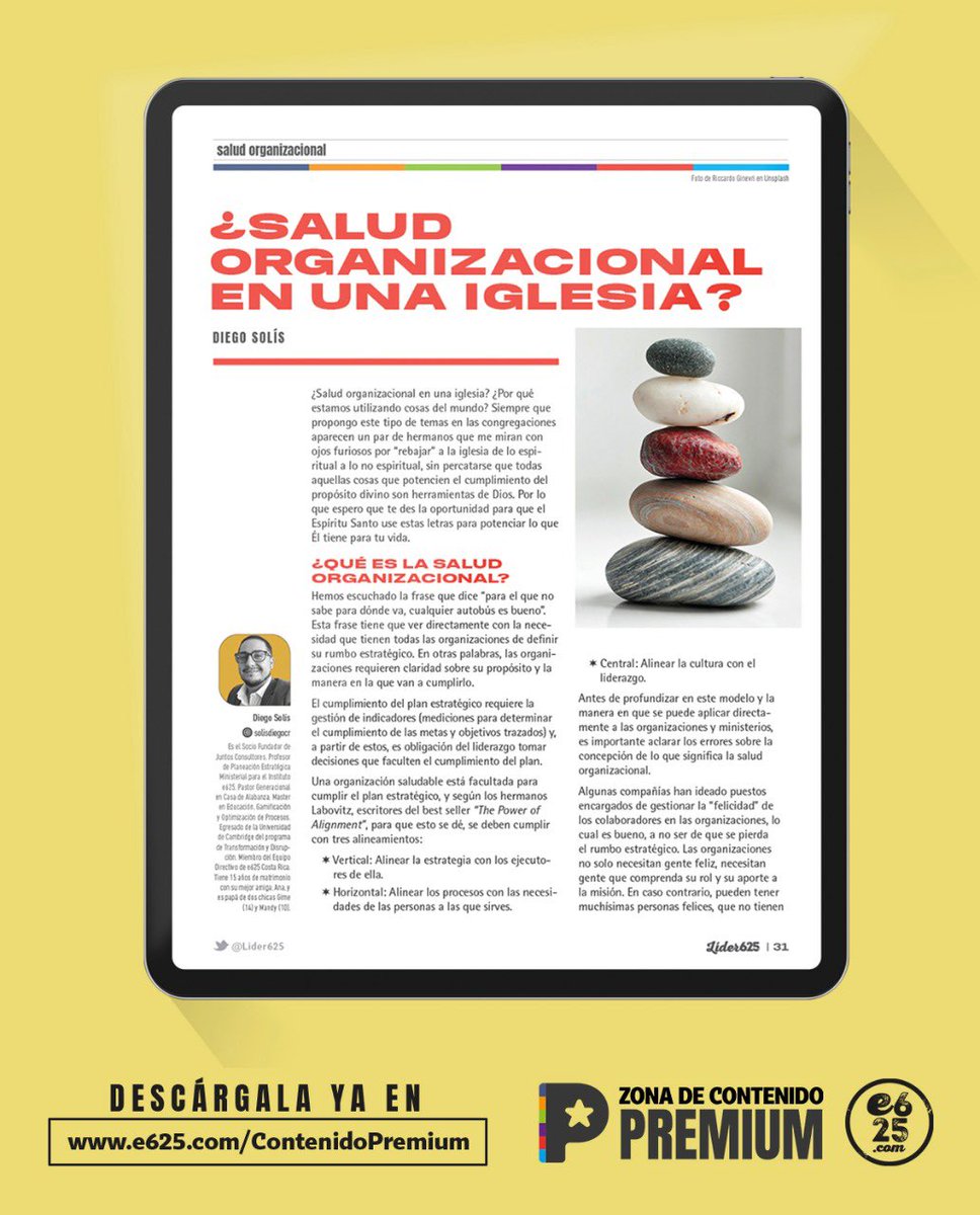 e625com's tweet photo. ⬇️ Descarga la última edición de la REVISTA @Lider625 con tu suscripción: "SALUD ORGANIZACIONAL" 🥳🆘
⬇️ https://t.co/BDXIRdVPUn

Una buena medición de salud organizacional nos debe guiar a las conversaciones para cuestionar sanamente la manera en la q cumplimos el plan de Dios. https://t.co/6G7NiKIHUV