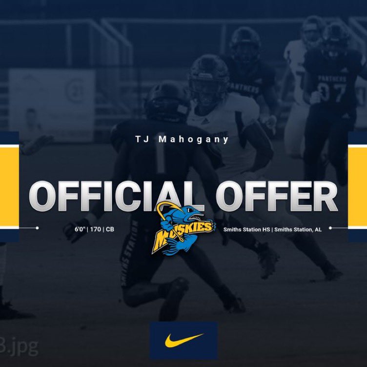 teejaaymahogany's tweet photo. Blessed to receive my 1st offer from Lakeland💛💙 @LUMuskies @CoachLehto https://t.co/aGRdLw1QRv