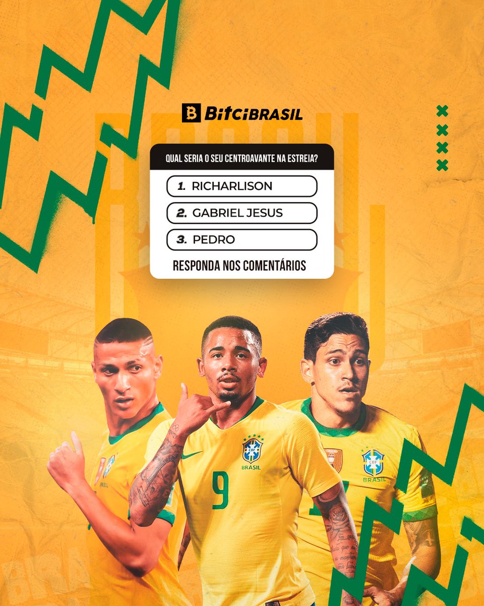 FICA AÍ O QUESTIONAMENTO! 🤔

O estagiário aqui vai de Richarlison (prrru), mas confesso que deu uma vontade de escalar o Pedro, viu? O homem tá vivendo uma fase maravilhosa. A verdade é que estamos bem servidos na posição. 👏

#bitci #copadomundo #seleçãobrasileira