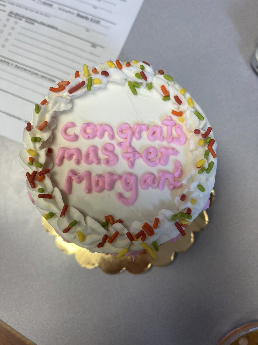 morgansiemek's tweet photo. I passed my Master’s thesis defense today!! Thank you so much to @wayneriekhof @TheErinCarr @amanda_maliva my entire family and many others for all of your support over the past 2 years 💜 I’ve grown so much as a scientist and I’m looking forward to the future! https://t.co/kVVtpTuca7