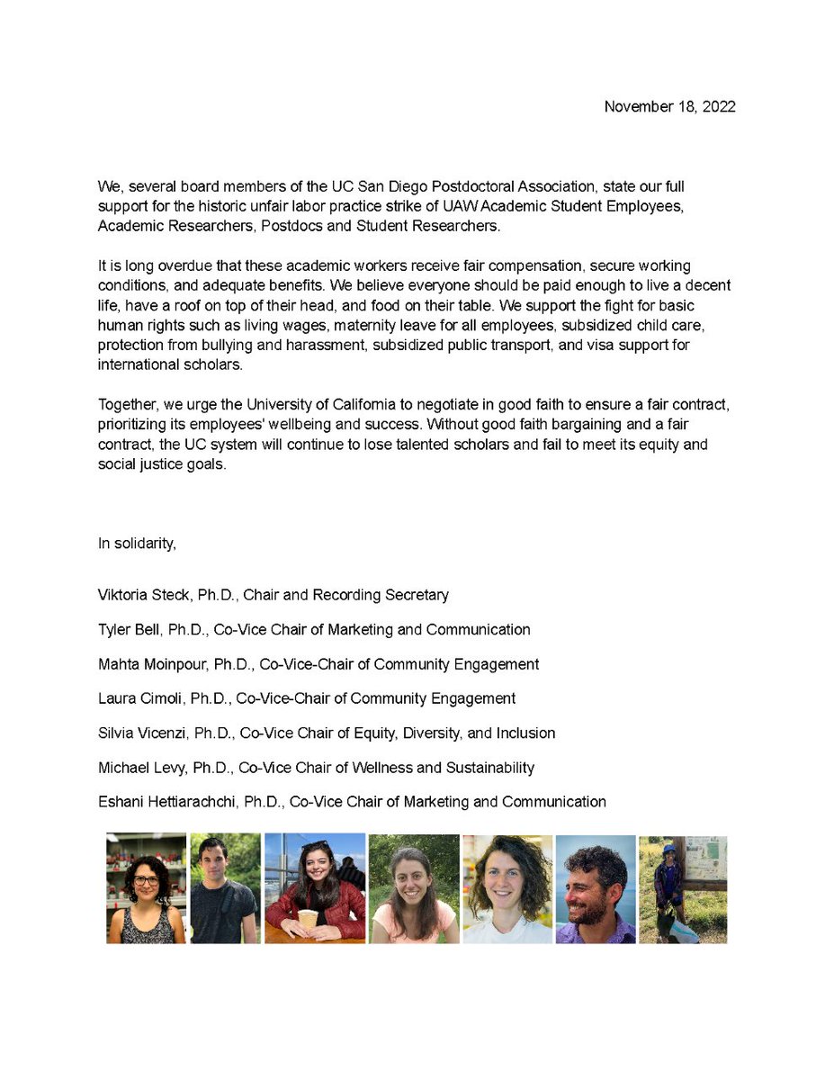 Several members of the UCSD PDA are in support of the Academic Worker strike at the University of California and show their solidarity for #FairContractNow.  

See our statement attached, 

<a href="/UAW5810/">UAW Local 5810</a>
 
@uaw2865
 
<a href="/sruuaw/">Student Researchers United-UAW</a>