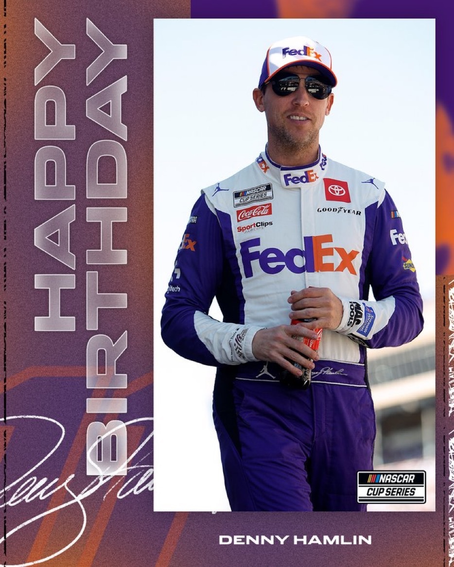 Time to celebrate! 
Happy Birthday, Denny Hamlin!   