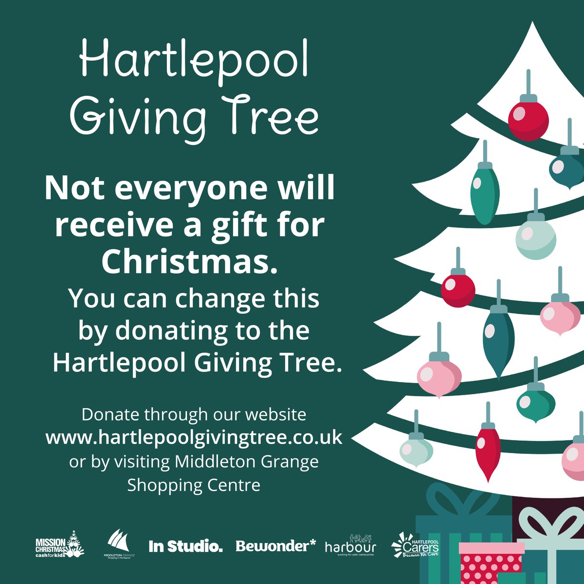 Hartlepool Giving Tree (UK-Wide) (@hartlepooltree) on Twitter photo Key Details for Hartlepool Giving Tree!🎄Donate at hartlepoolgivingtree.co.uk or at <a href="/middletongrange/">Middleton Grange</a> using the physical tree🎄We need gifts for Newborn-3 years old & teenagers🎄Last date for donations is 20th December for us to guarantee the gift will be under the Christmas Tree Key Details for Hartlepool Giving Tree!🎄Donate at hartlepoolgivingtree.co.uk or at <a href="/middletongrange/">Middleton Grange</a> using the physical tree🎄We need gifts for Newborn-3 years old & teenagers🎄Last date for donations is 20th December for us to guarantee the gift will be under the Christmas Tree