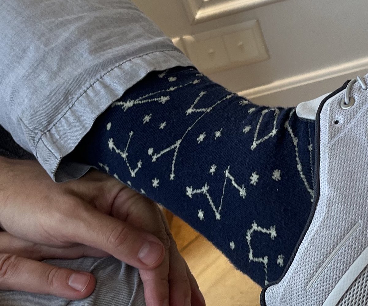 Guess which interesting person wears this socks?