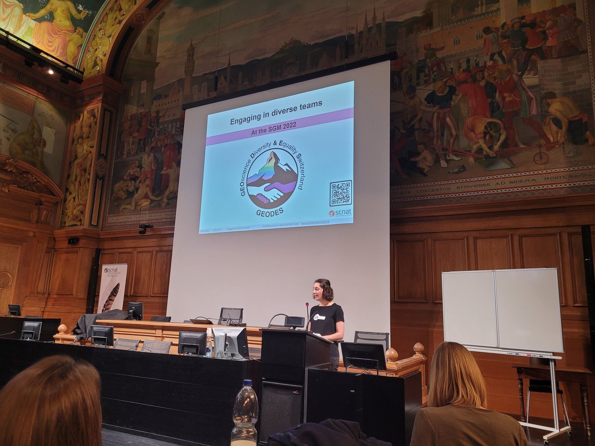 ๐ GEODES ๐จ๐ญ (@geodes_committe) on Twitter photo ๐ธ Our #workshop entitled "Engaging in diverse teams" took place this morning as a prelude to #SGMLausanne2022 in the beautiful Palais de Rumine ๐ฐ! We discussed the benefits that #DiversityandInclusion bring for scientific advancement and research culture ๐จ๐ฟโ๐๐ฉ๐ปโ๐ฌ๐ง๐ผโ๐ซ๐ฉ๐ฝโ๐
#womeninSTEM ๐ธ Our #workshop entitled "Engaging in diverse teams" took place this morning as a prelude to #SGMLausanne2022 in the beautiful Palais de Rumine ๐ฐ! We discussed the benefits that #DiversityandInclusion bring for scientific advancement and research culture ๐จ๐ฟโ๐๐ฉ๐ปโ๐ฌ๐ง๐ผโ๐ซ๐ฉ๐ฝโ๐
#womeninSTEM