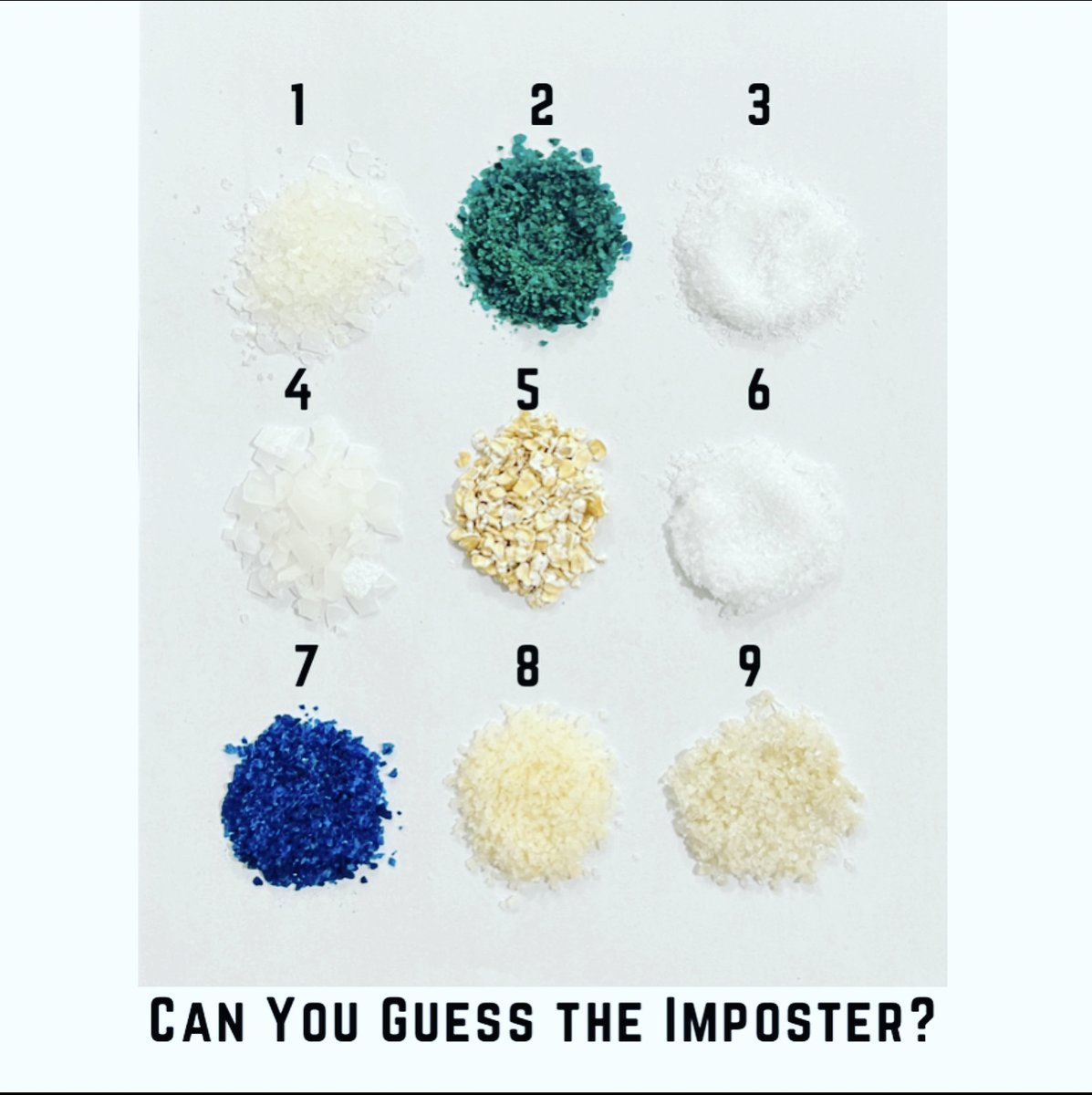MBDYsalts's tweet photo. Salts and soaks for all kinds of folks.✨
There are no shortages in options to choose from.🧂See if you can guess the imposter!🤓 #bathsalts #epsomsalts #wellbeing #selfcare #sleep #musclerecovery #workoutrecovery #achesandpain #postworkout #musclerelief #soakitin #destress https://t.co/30RfyS0HSw