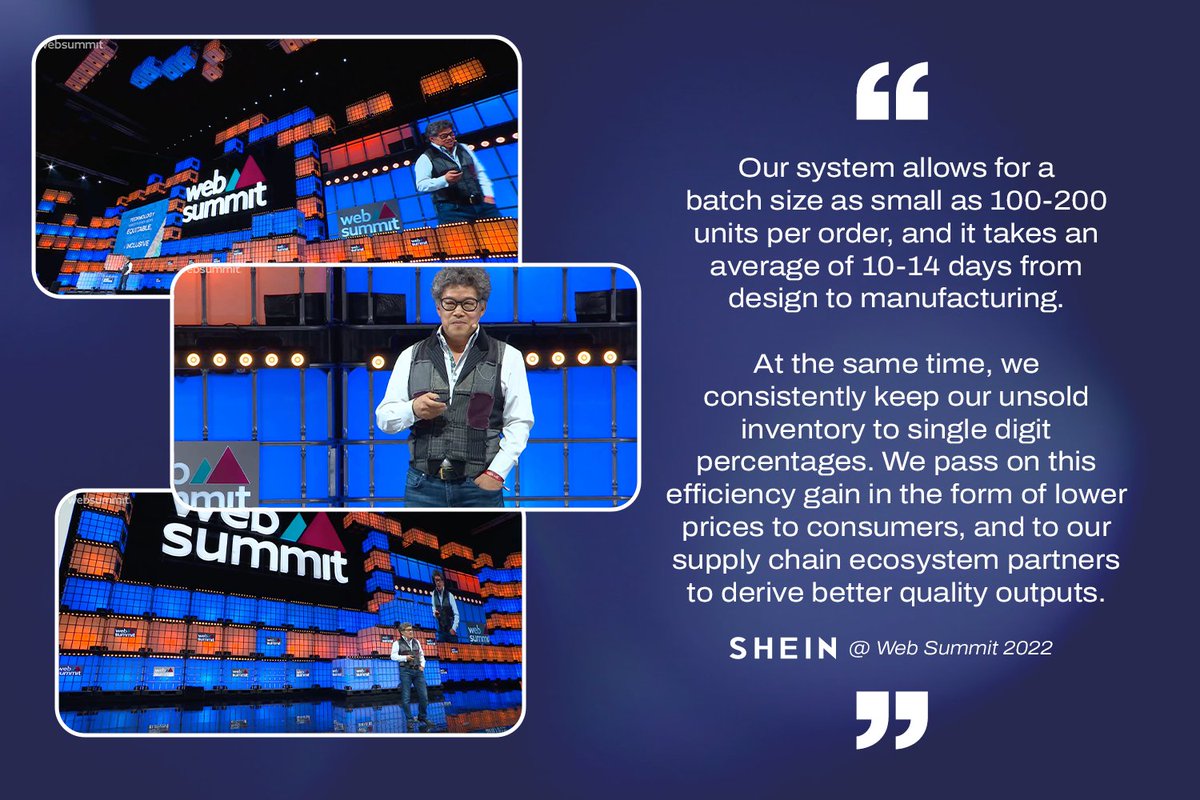 SHEIN Executive Donald Tang recently spoke at @WebSummit 2022 in Lisbon, Portugal, sharing updates on SHEIN's innovative work to modernize the fashion industry. We're proud to share our past, present and future work to leverage technology to bring our industry to new heights.