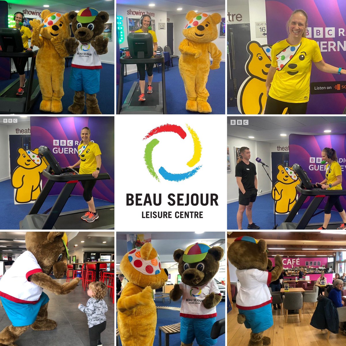 Beau Sejour Leisure Centre (@beausejourgsy) on Twitter photo WOW what a day. Thanks to <a href="/BBCGuernsey/">BBC Guernsey</a> and <a href="/clairecath_cart/">Claire Cathcart</a> for choosing <a href="/BeauSejourGSY/">Beau Sejour Leisure Centre</a> to complete her 4 hour treadmill challenge. Pudsey even convinced Beasuie Bear to exit his hibernation early 🐾 #ChildrenInNeed2022 WOW what a day. Thanks to <a href="/BBCGuernsey/">BBC Guernsey</a> and <a href="/clairecath_cart/">Claire Cathcart</a> for choosing <a href="/BeauSejourGSY/">Beau Sejour Leisure Centre</a> to complete her 4 hour treadmill challenge. Pudsey even convinced Beasuie Bear to exit his hibernation early 🐾 #ChildrenInNeed2022