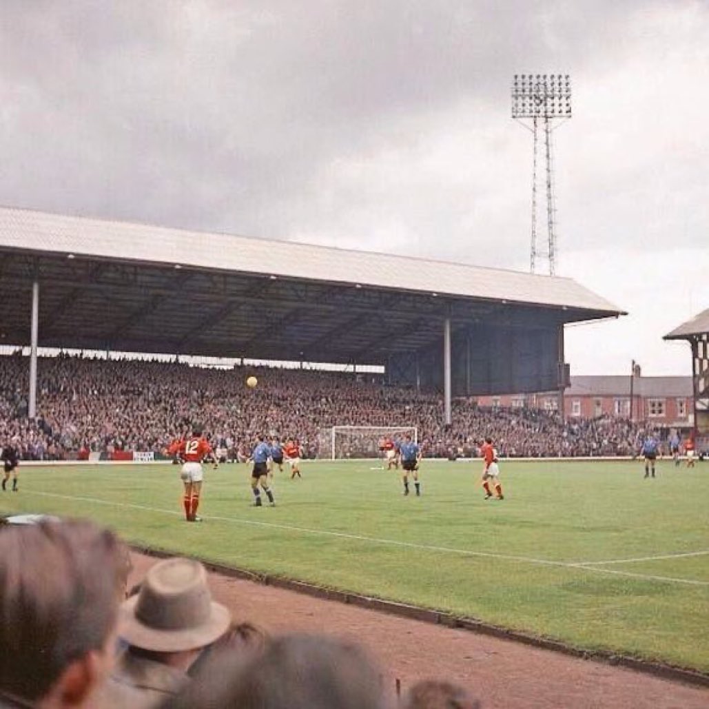 A view of the Fulwell End as Italy take on the Soviet Union at Roker Park during the 1966 World Cup #Sunderland #SAFC #WorldCup2022