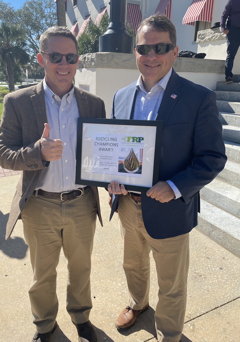 This #FloridaRecycles Week, we join the FL Recycling Partnership Fdn. in congratulating all ’22 Recycling Champion Award Winners. Special congrats to the National Stormwater Trust for their <a href="/PortTampaBay/">Port Tampa Bay</a> project which earned the Environmental Stewardship honor. <a href="/FLDEPNews/">Florida DEP News</a> <a href="/MyFDOT/">FLORIDA DOT</a>